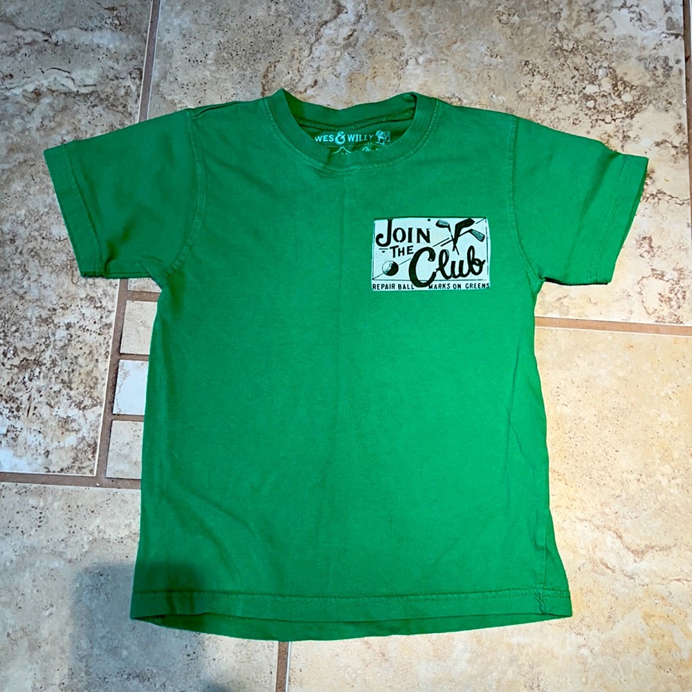 Wes & Willy tshirt for boys, size 4.